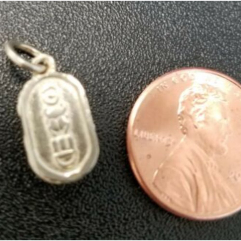 Vintage (90s) Egyptian Sterling Silver Charm - Picture 2 of 2